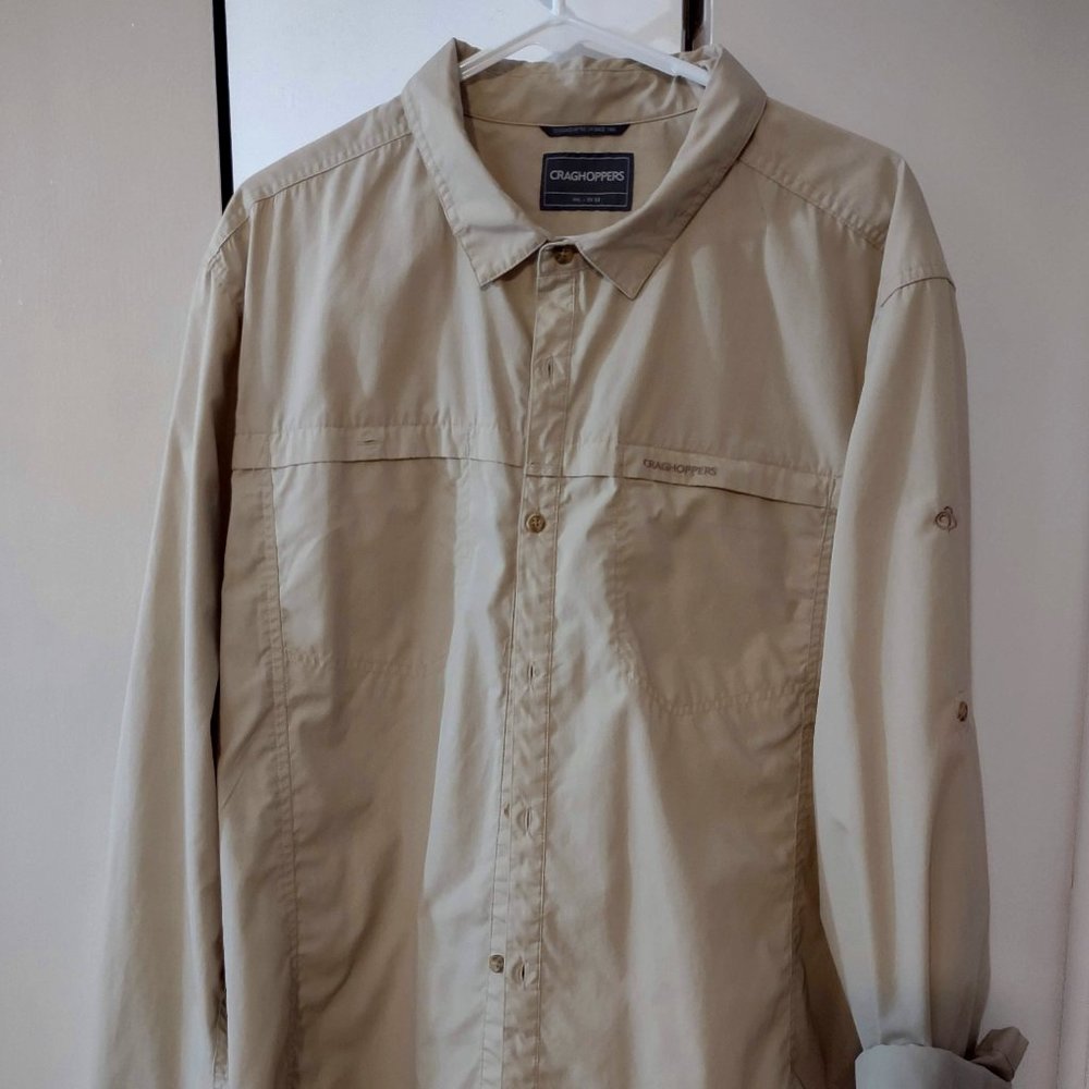 Craghoppers Kiwi Trek Shirt - Men's XXL, Tan